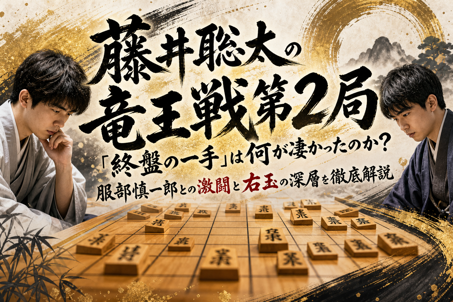 藤井聡太の竜王戦第2局「終盤の一手」は何が凄かったのか？服部慎一郎との激闘と右玉の深層を徹底解説